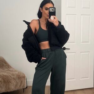 Fabletics green sports bra small nwt